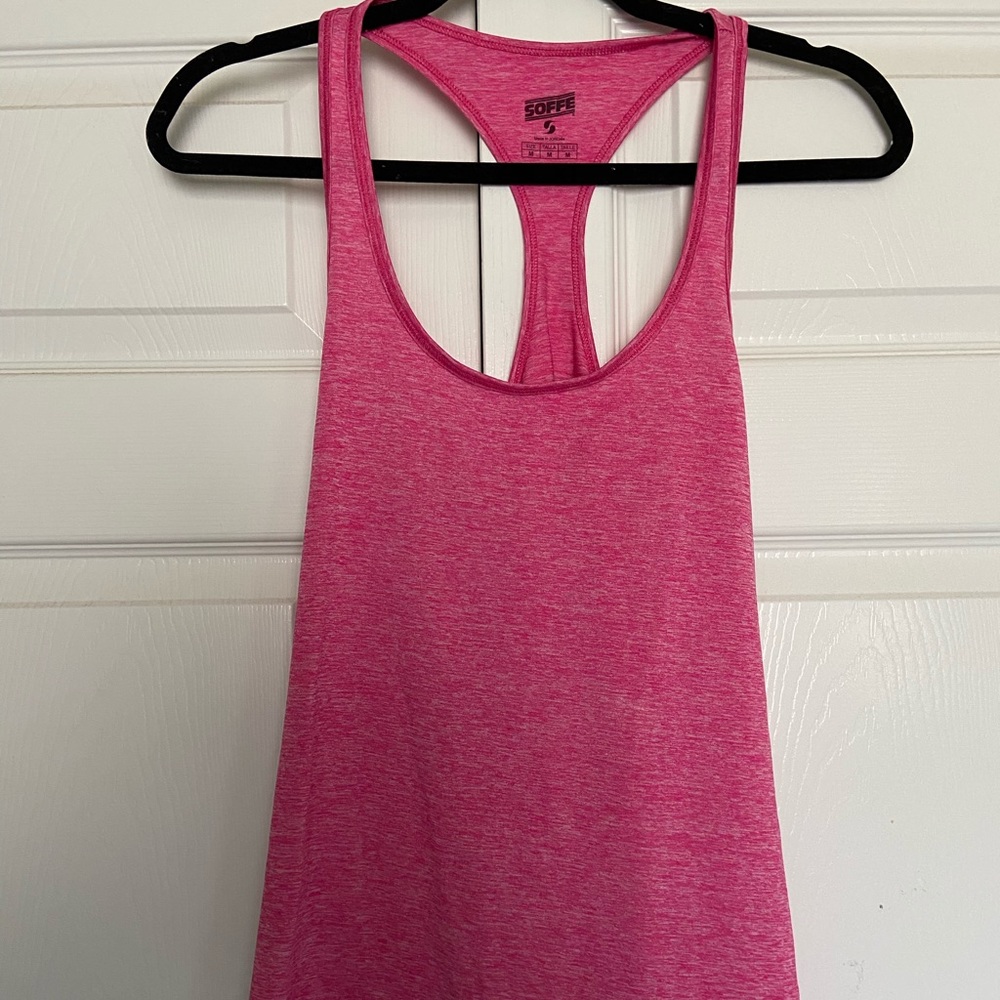 Pink workout tank